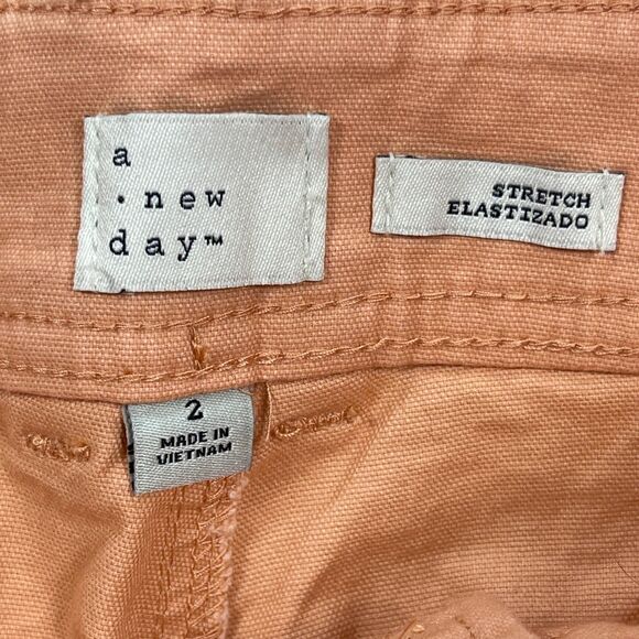 A New Day Everyday Shorts Womens 2 Multicolor Cotton Stretch High Rise Lot of 2 - Picture 12 of 16